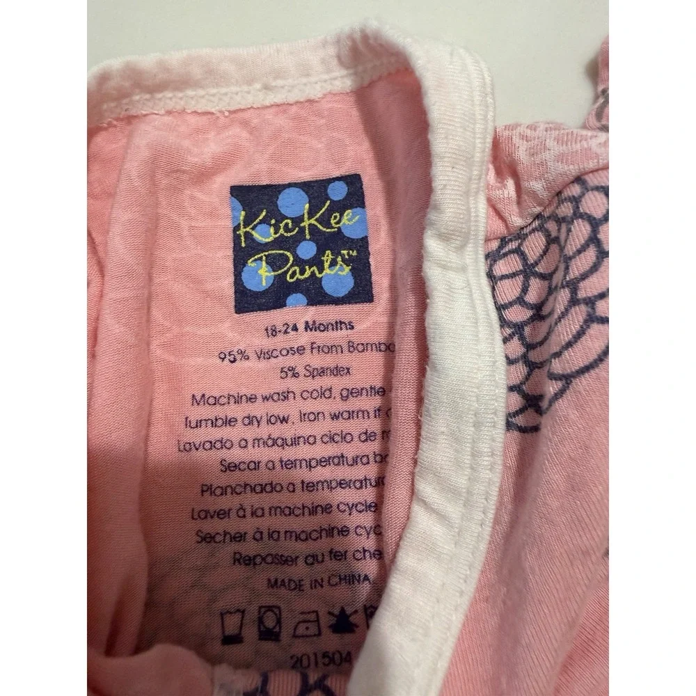 Kickee Pants Lot Of 2 Girl Bamboo Footies Sz 18-24 Mos/2T Ruffle Giraffe Floral